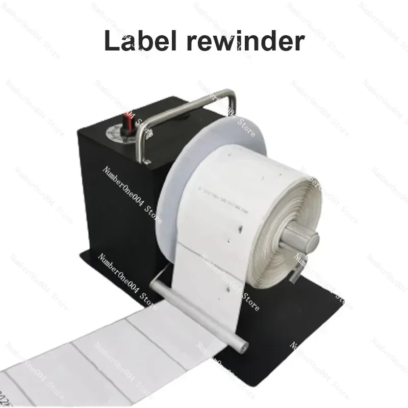 Barcode Label Rewinder Machine Automatic Single And Double Gear Washing Label Clothing Label Recycling Machine