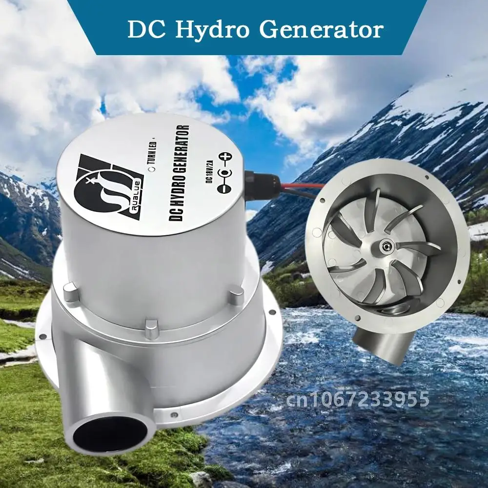 Hydraulic Generator 500W 1000W 18V Water Turbine Outdoor Household Small Hydroelectric Generator DC Permanent Magnet Brushless