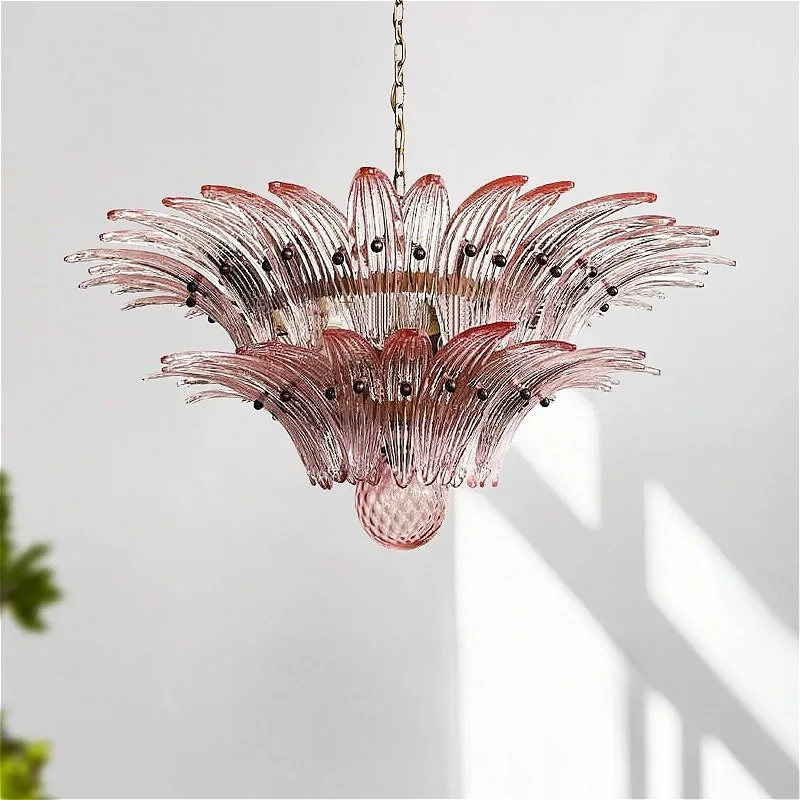

French Vintage Glass Living Room Chandelier Monolara DesignerBedroom Mid-Century Style Duplex-Style Dining RoomLarge Villa Light