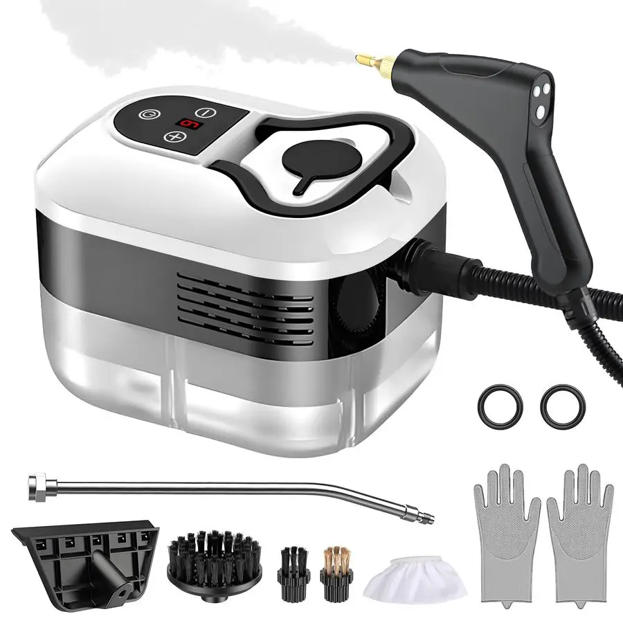 

Level Adjustable Pressurized Handheld Steam Cleaner for Home, 15s HeatUp Handheld Steamer for Cleaning, 1.2L Water Tank Portable