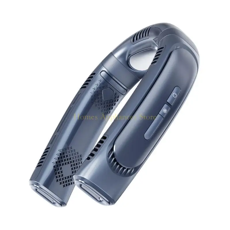 D0ab hangende nek ventilator oplaadbare draagbare ventilator Fast luchtkoeling blaadeloze mobiele fans ABS Materiaal voor zomer