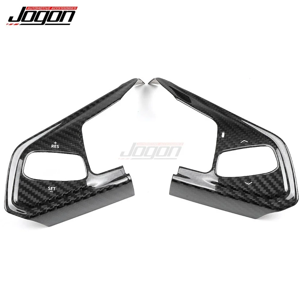 Real Dry Carbon Interior Steering Wheel 3 Buttons Cover For Chevy For Chevrolet Corvette C8 Stingray Coupe 3LT 1LT Z06 Z51 2024+