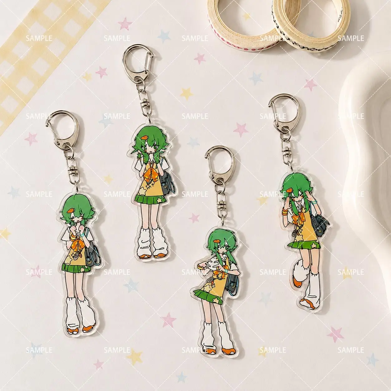 chaveiro-vocaloid-gumi-anime-chaveiro-de-acrilico-megpoid-pingente-fofo-para-bolsa-ornamento-kawaii-acessorios-presente-para-amigo
