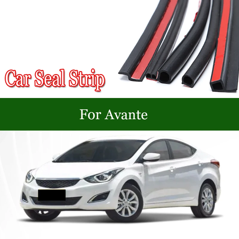 Untuk Murand Hyundai Avante tepi pintu mobil Weatherstrip strip segel mobil pilar Noise Proof perlindungan Auto Sealant aksesoris