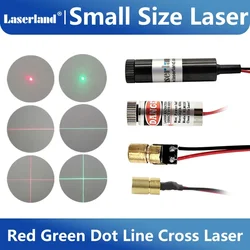 Gerador de cruz de linha de ponto de módulo de diodo de cabeça de laser verde vermelho para posicionamento de marcação