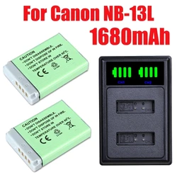 NB 13L NB13L NB-13L 1680mah Caricabatteria per Canon PowerShot G5X G7X G9X G7 X Mark II G9 X,SX620 SX720 SX730 HS Batterie