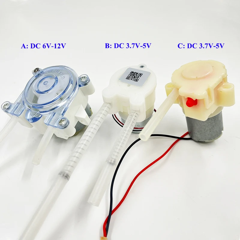 1PC Micro 320/260/500 silnikowa pompa perystaltyczna DC 3.7V-5V pompa samozasysająca/pompa wytłaczająca DC 6V-12V — zdjęcie 4