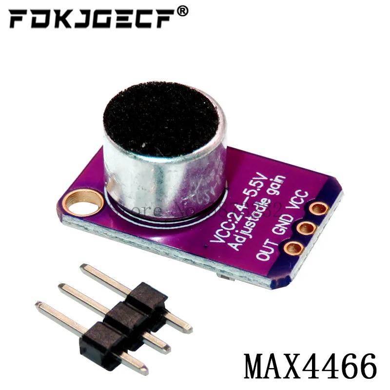 MAX9814 Microphone AGC Amplifier Board Sound sensor Module Auto Gain Control Attack for Arduino MAX4466 PCB Board Diy Kit
