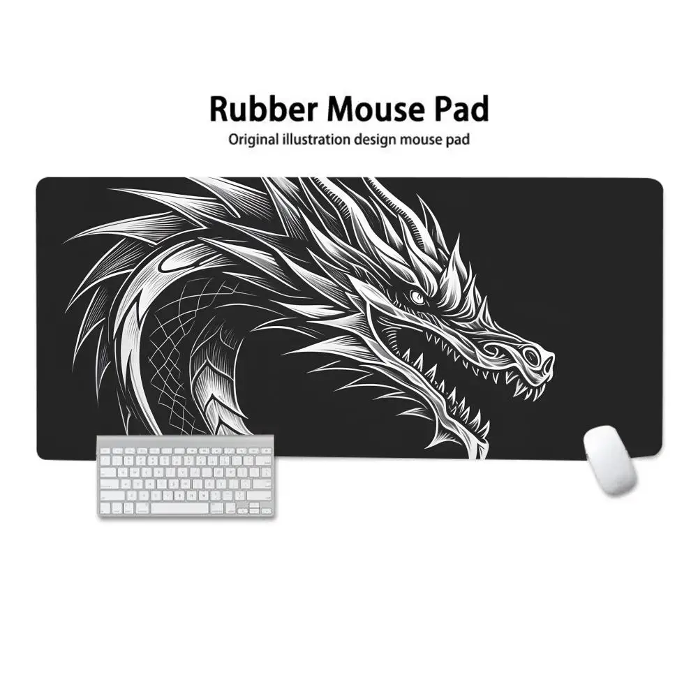 Grand tapis de souris, tapis de bureau, tapis de souris antidérapant en caoutchouc, accessoires PC, robuste et durable, universel pour tous les scénarios