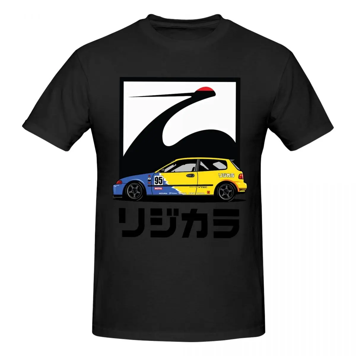 JDMEDS Hondaas Civic EGEDS Hatchbacks Spoon Sports Merchs Classic Shirt Round Neck Anime Tees T shirt