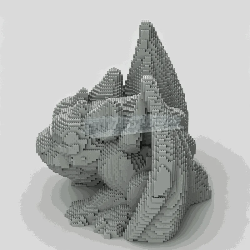 11553PCS MOC Gothic Gargoyle Stone Creature Sculpture Model Custom Puzzle DIY Creative Building Bricks Assembly Halloween Gift