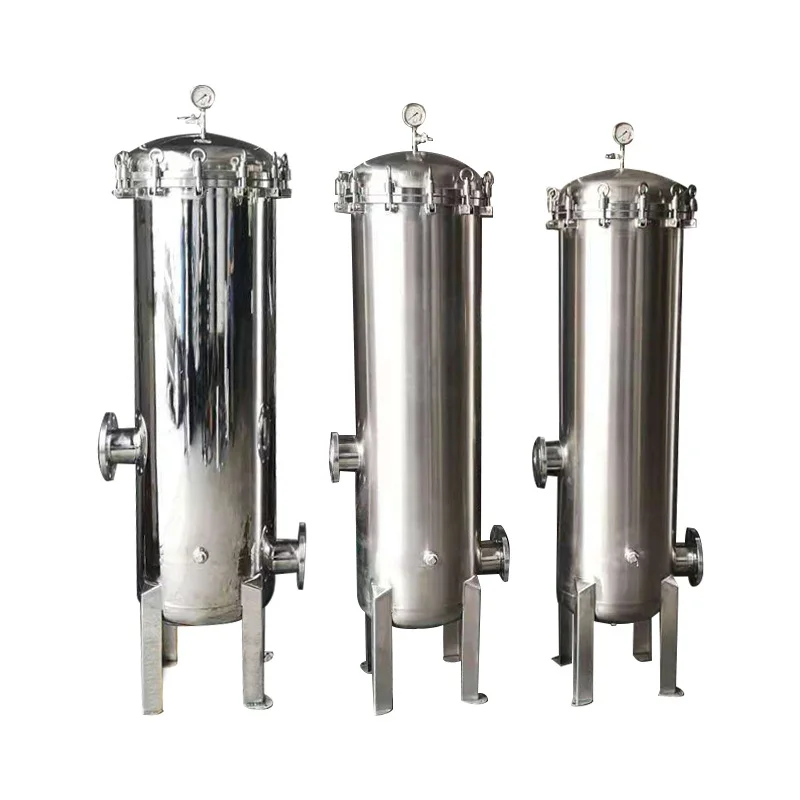 10 μm 40-inch high-flow stainless steel liquid filter for agricultural irrigation systems