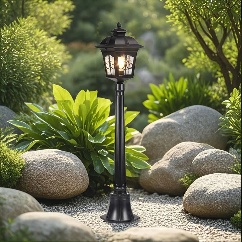 

European Retro Courtyard Light, Outdoor Waterproof Lawn Light, Residential Villa Outdoor Road Lighting