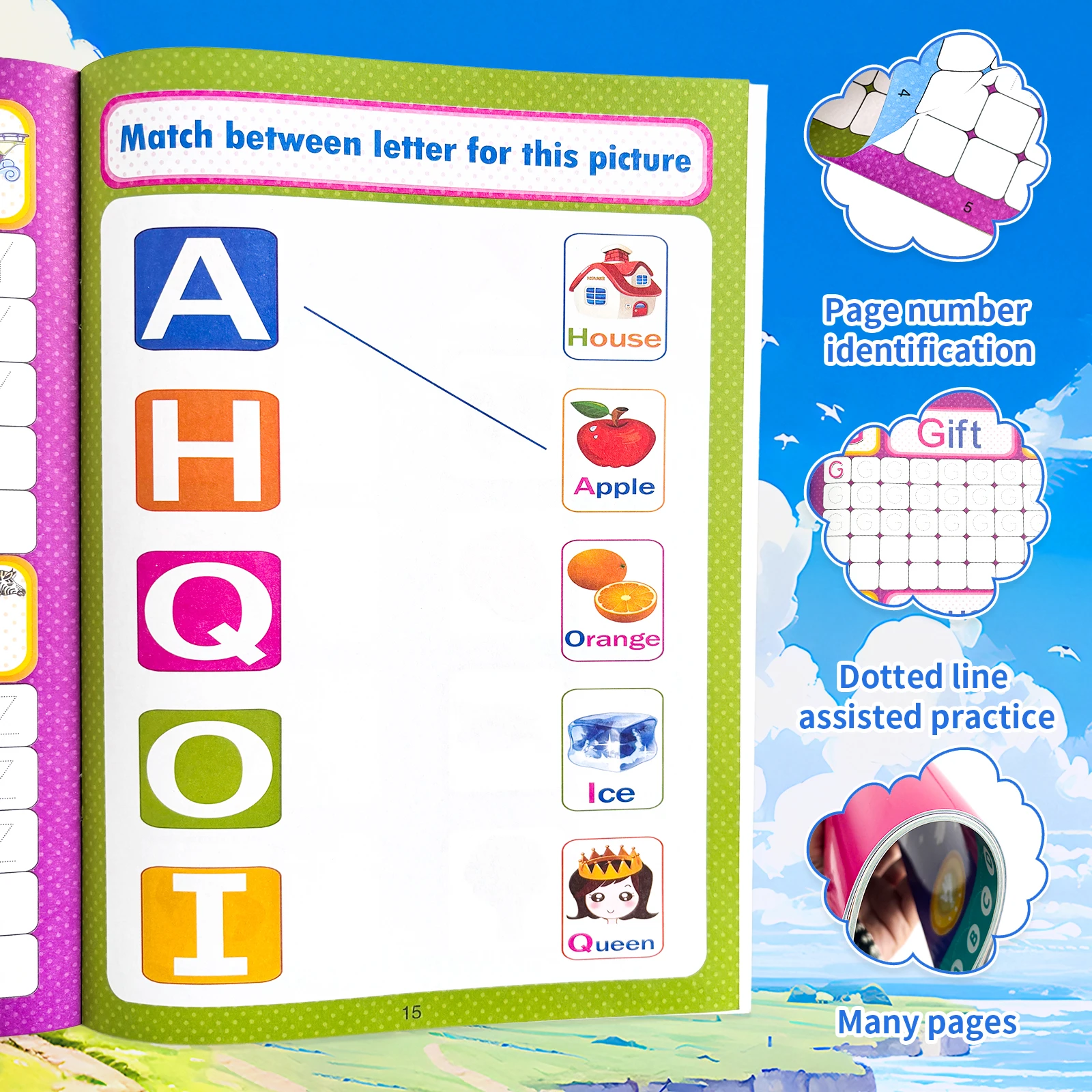 Kids English Alphabet And Modern Vehicles Dot-to-Dot Set - an Early Learning Educational Activity Book