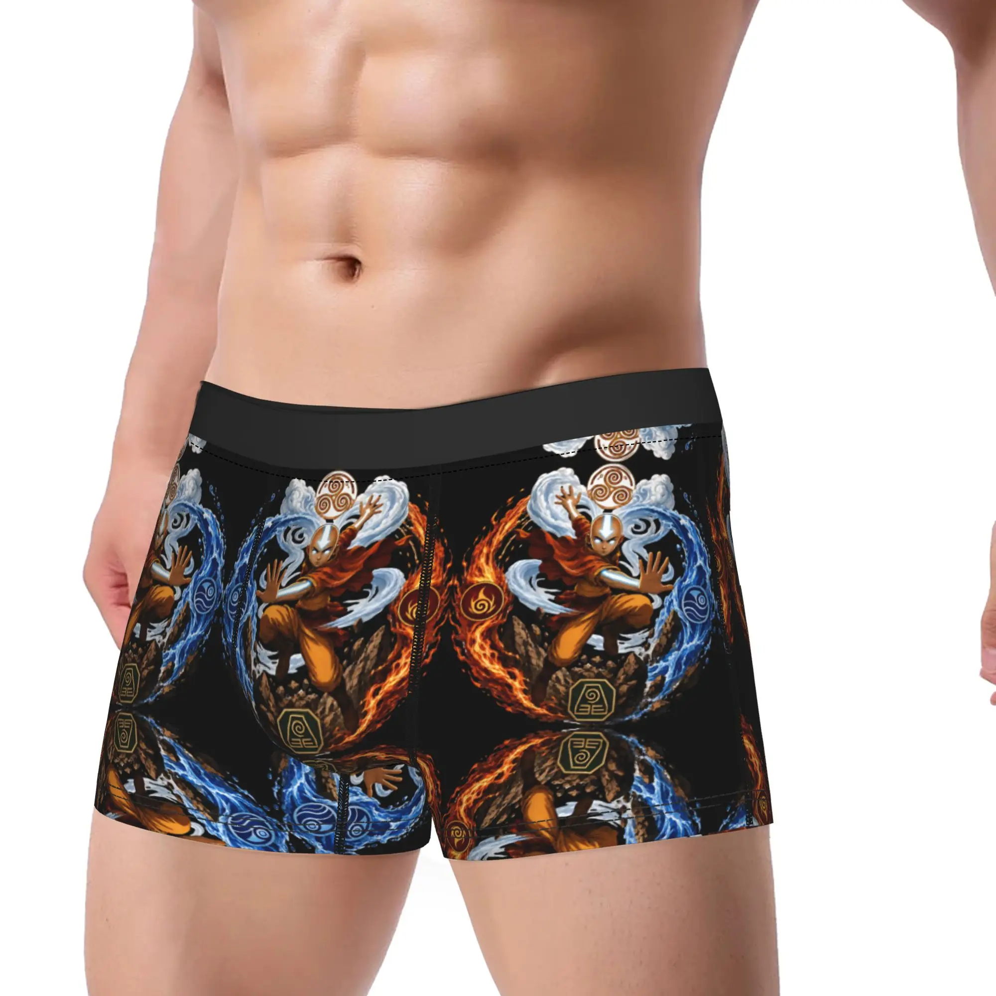 The Last Airbender Avatars Airbender Anime Underwear Males Shorts Briefs Soft Trend Boxershorts High Quality Plus Size Panties