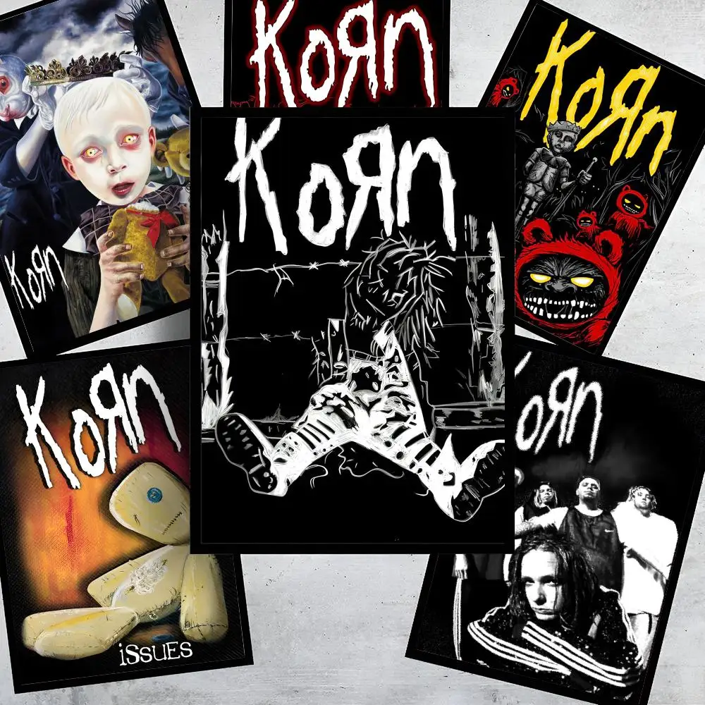 Classic Band K-Korn Poster Decorative Wall Art Stickers Mural Photo Print for Home Living Room Hallway Decor