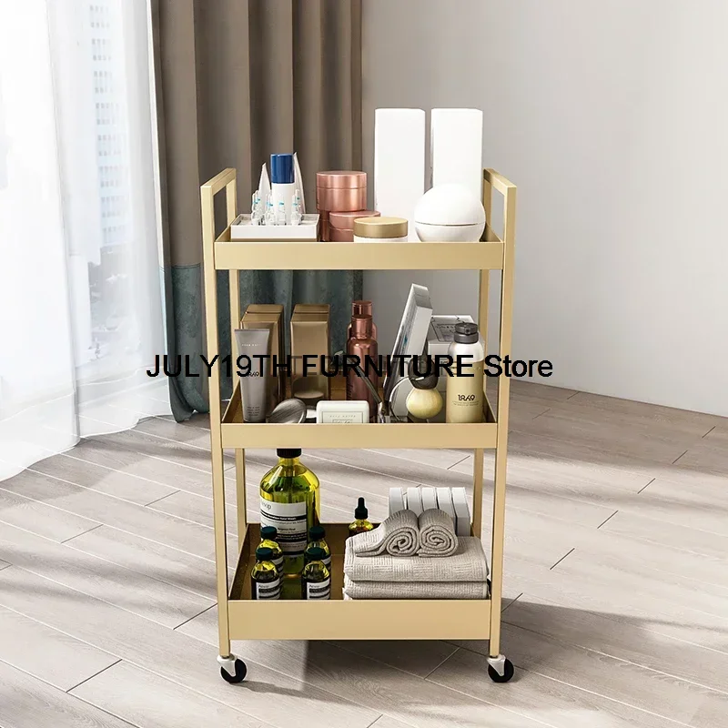 

Tattoo Utility Salon Trolley Beauty Tool Nail Medical Salon Trolley Hairdresser Carrello Portaoggetti Salon Furniture RR50ST