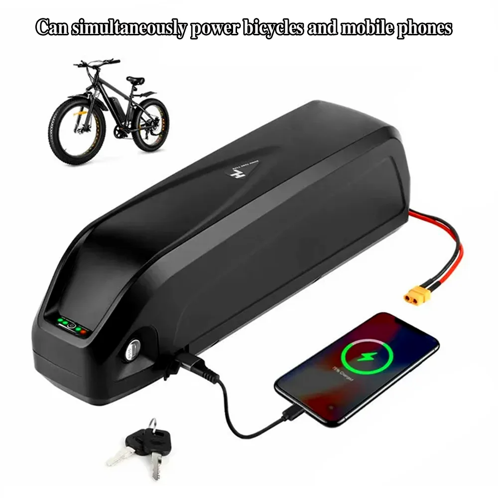 Electric Bicycle Hailong Battery 36V USB 18650 BBS02 BBS03 BBSHD  60Ah 500W 750W 1000W 1500W Scooter Battery