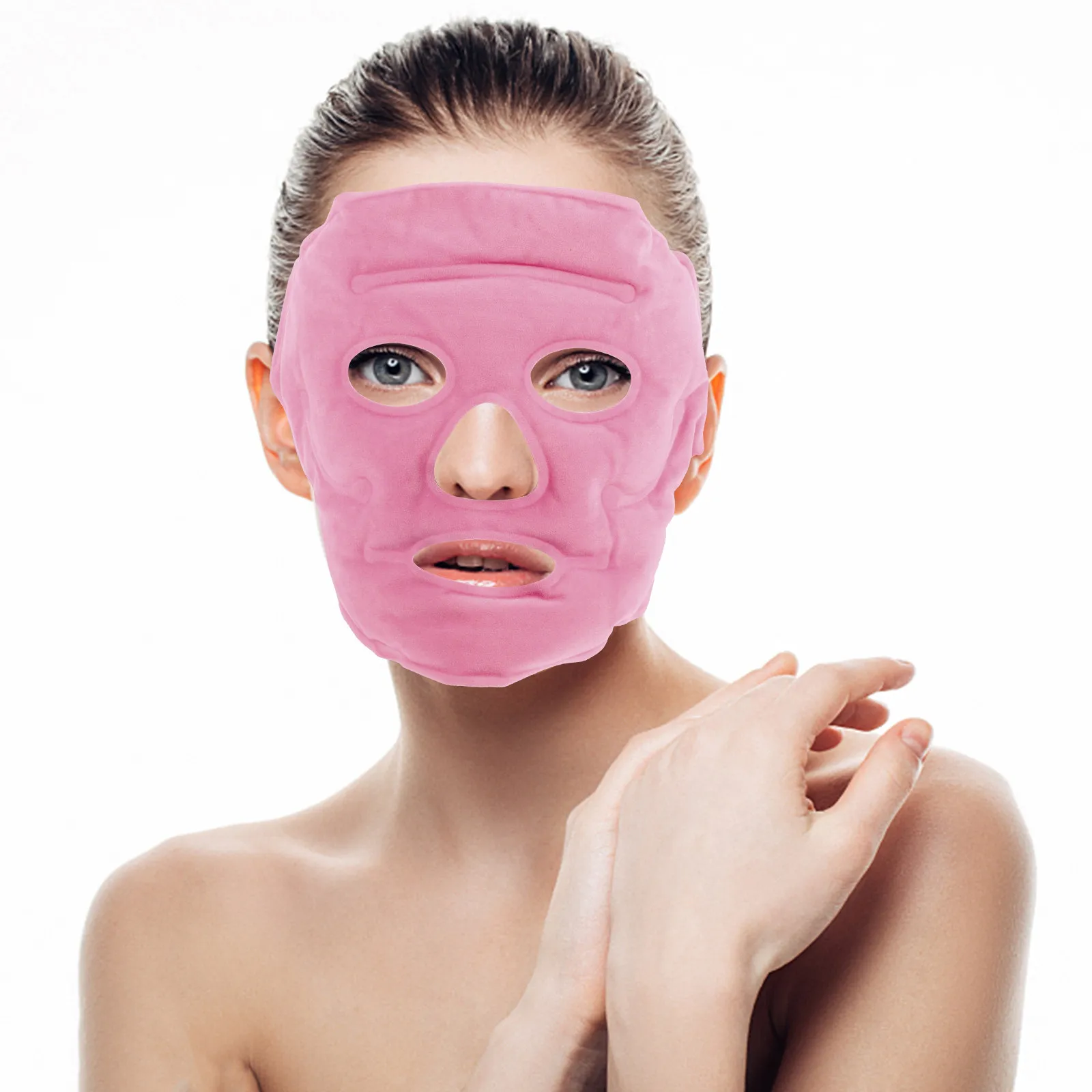 

Slimming Face Mask Multipoint Magnetic Therapy Tourmaline Cold Gel Mask For Facial Contouring Skin Tightening Ice Face