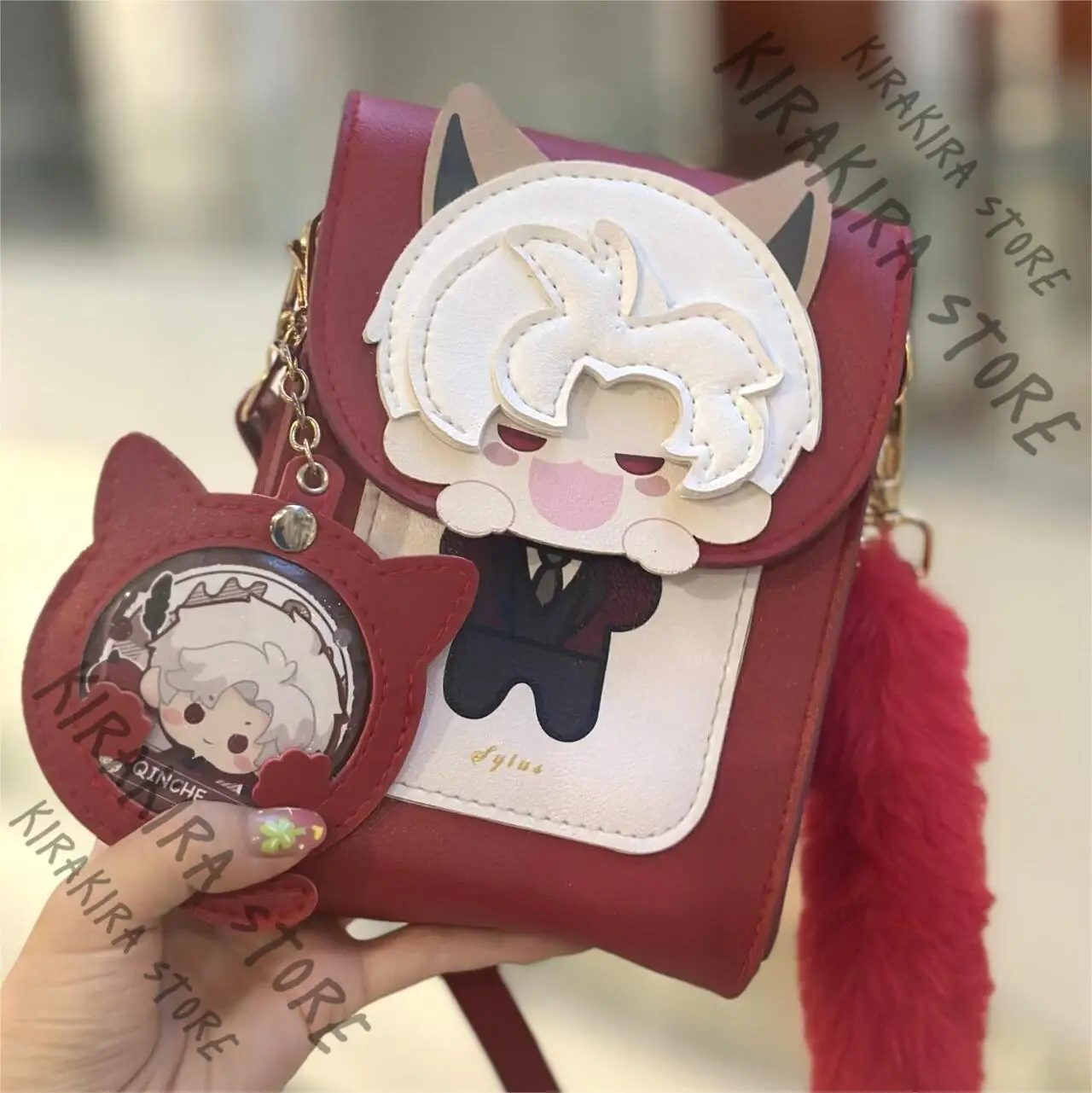 Love and Deepspace Sylus 携帯電話バッグ Zayne Xavier 携帯電話ポーチ Rafayel Caleb クロスボディ ミニ小銭ショルダーバッグ