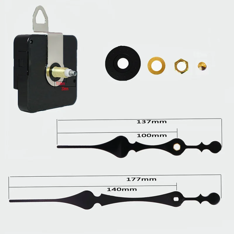 Новые продукты для электронной коммерции. Подвесной механизм для вышивки крестом. Часовой механизм с валом + металлические часы и механизм часов.