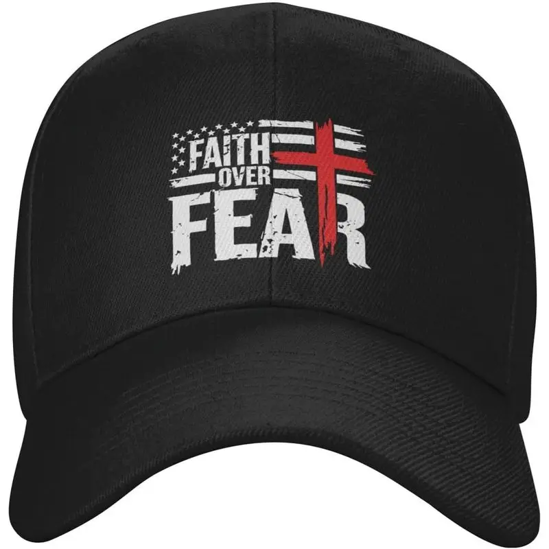 Jesus Unisex Baseball Cap Christian Faith Adjustable Dad Hat for Running Workouts Gifts Black