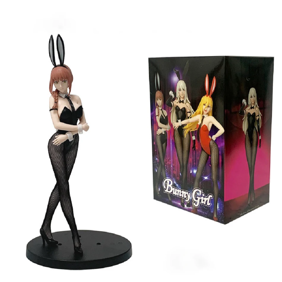 22cm Chainsaw Man Anime Figure Denji Action Figure Makima/Power/A2 Bunny Girl Series Figurine PVC Collectible Model Toys Gifts view 5