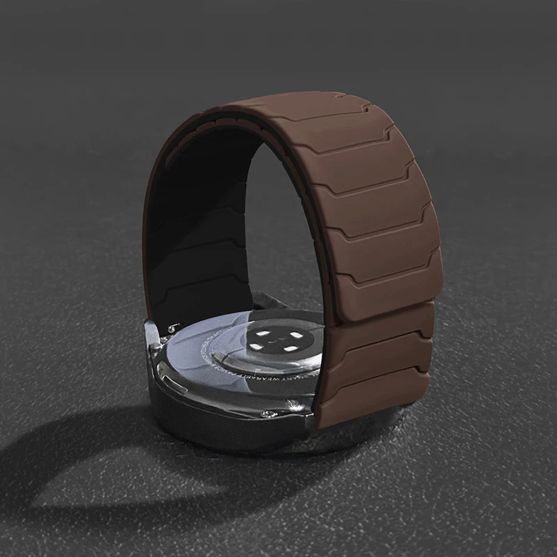 18mm 20mm 22mm Silicone Magnetic Band for Huawei Watch GT6/5 GT6/5Pro 46mm Sport Strap for Samsung Galaxy Watch 7 6 5 4 Bracelet
