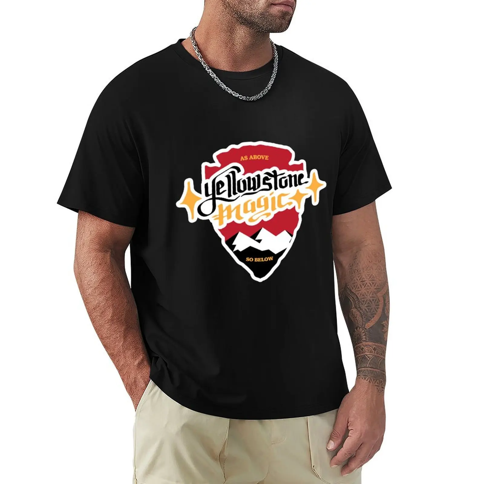 

Yellowstone Magic T-Shirt anime t shirts vintage t shirts shirts graphic tees blue archive plain black t men