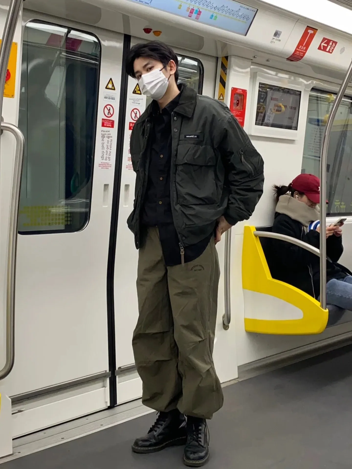 

Vintage Men's Workwear irt Jaet with Large kets Spring Autumn Faion Urban Sle Windproof Warm Easy Care Outdoor Act...