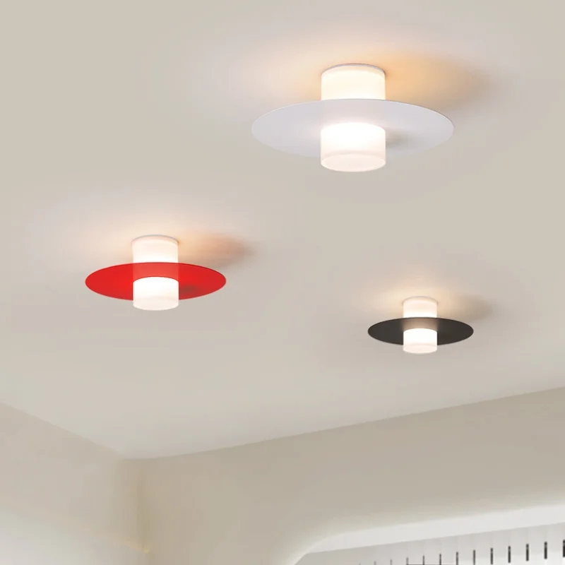 Nordic ronde gang balkon entree plafondlamp eenvoudige moderne oogbescherming volledig spectrum kleedkamer verlichtingsarmatuur