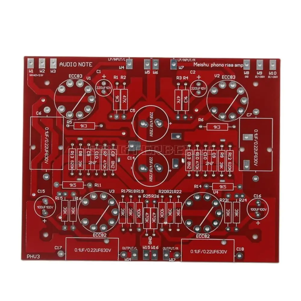 

HiFi MM Phono Riaa Amplifier PCB 12AX7 Tube Home Audio Phono Amp DIY Refer AUDIO NOTE High-end Circuit