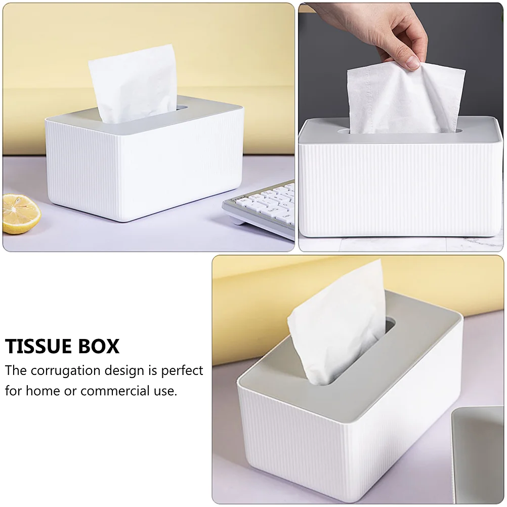 Tissue Paper Dispenser Box Cover Tissue Napkin Box Hand Towel Dispenser Tissue Cover Rectangular for Table Bathroom Bedroom