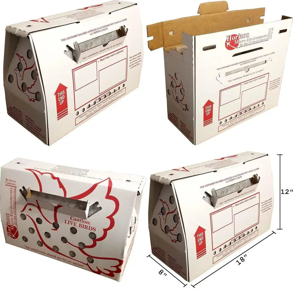 Breathable Triple Pack Live Chicken Transport Boxes