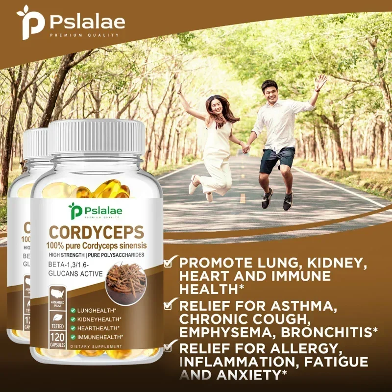 Cordyceps - Immune System Booster and Nootropic Brain Supplement - for Natural Energy,Memory and Liver Support