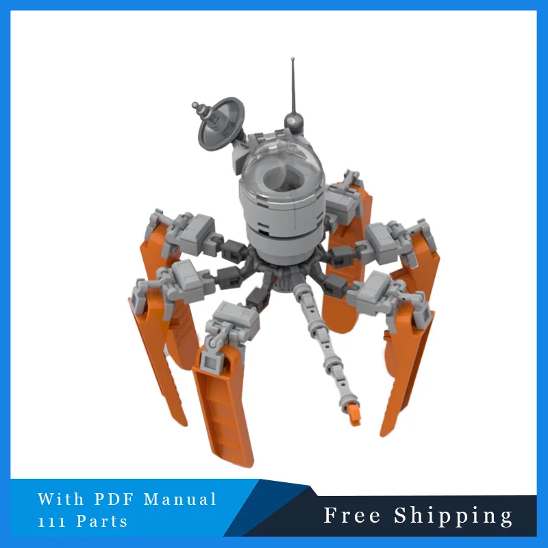 

111 шт. MOC строительный блок, космический механический исследователь, модульная модель, детская сборная игрушка «сделай сам» для мальчиков и девочек, праздничные подарки