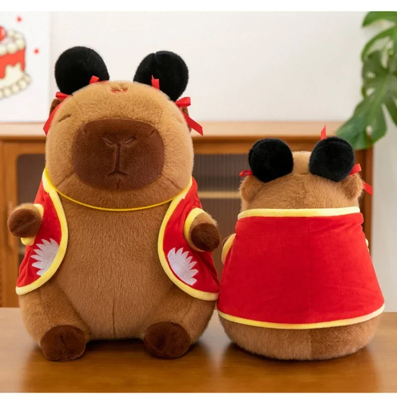 ตุ๊กตาเนจาคาปิบาราขนาด 30-50 ซม. ตุ๊กตาคาปิบาร่าน่ารัก ตุ๊กตาสัตว์นุ่มนิ่ม ของเล่นอนิเมะขนฟู ของตกแต่งห้องน่ารัก ของขวัญวันเกิด/คริสต์มาสสำหรับเด็ก