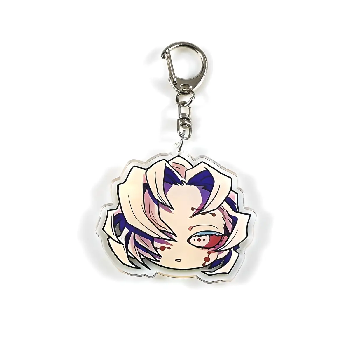 Demon Slayer Acrilico Cartoon Anime Portachiavi con ciondolo Portachiavi per auto Portachiavi Borsa per telefono Accessori per regali appesi