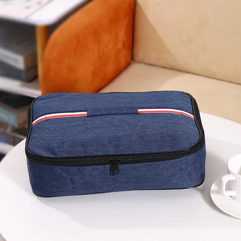 Commuter Student Bento Bag Take Lunch Convenient Aluminum Foil Thickened Insulated Lunch Box Bag Cationic Square Tote Bag