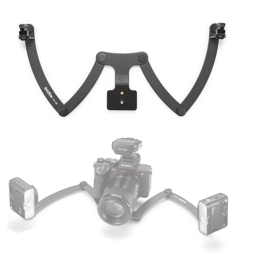 GODOX MF-DB MF-DD دعامة فلاش مرنة لتصوير الأسنان Godox MF12 Flash Macro متوافقة مع كاميرات Nikon/Sony DSLR