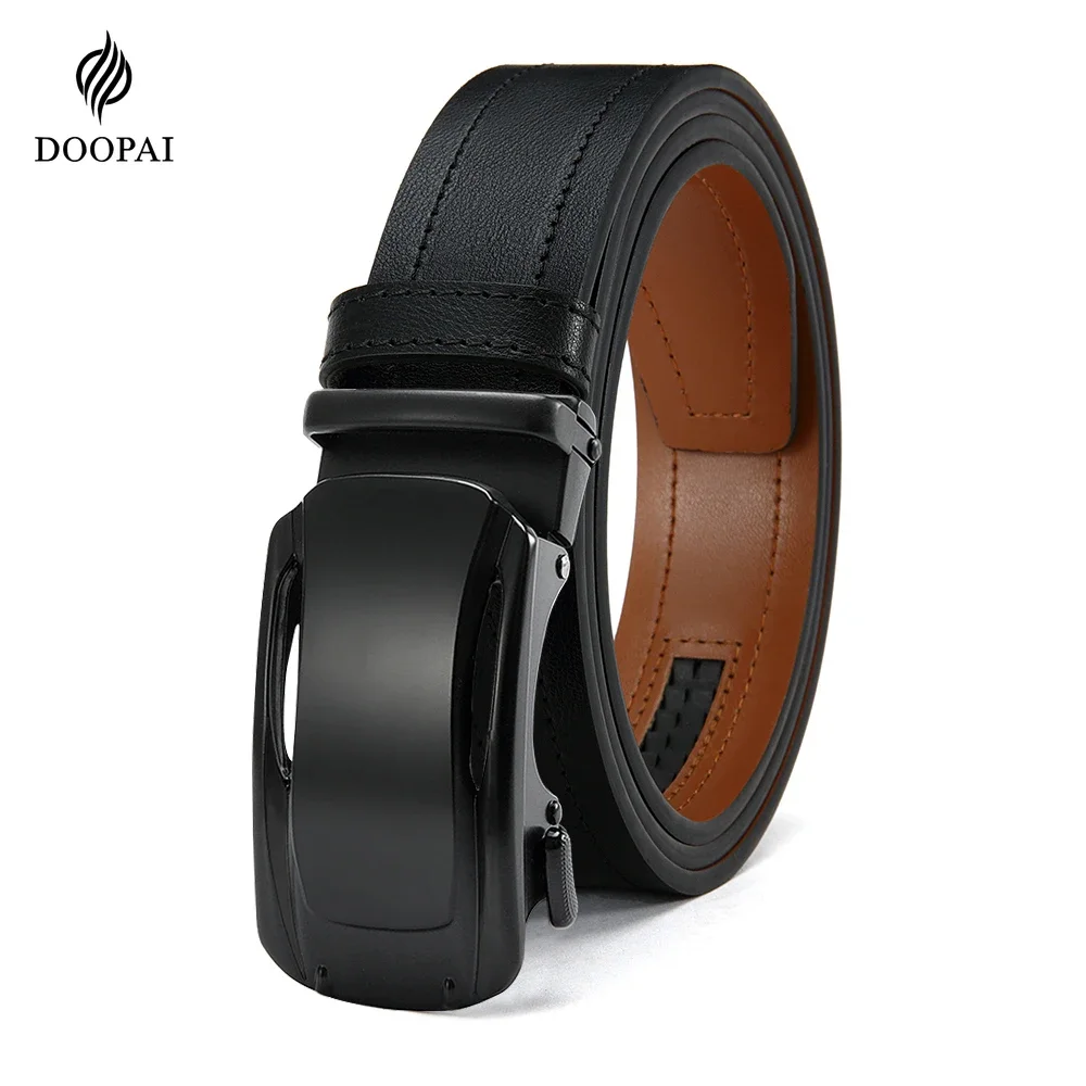 

Automatic Buckle Belt for Men Famous Brand Business Belt Men High-quality PU Leather Waist Straps Male Jeans Belts for Men