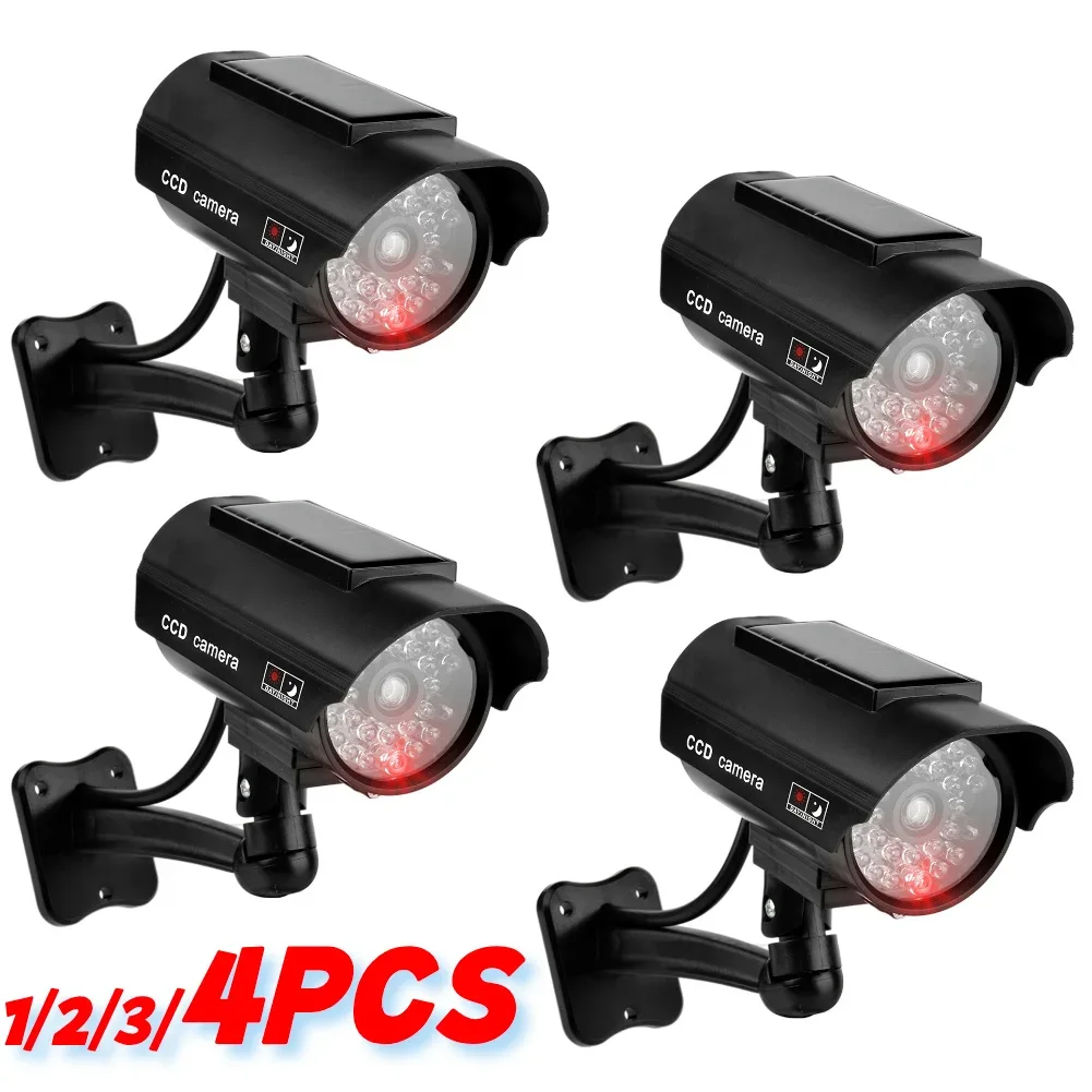 

Dummy Surveillance Camera with Flashing Red LED Light Fake CCTV Security Camera Theft Deterrent CCTV Cam Indoor Or Outdoor Use