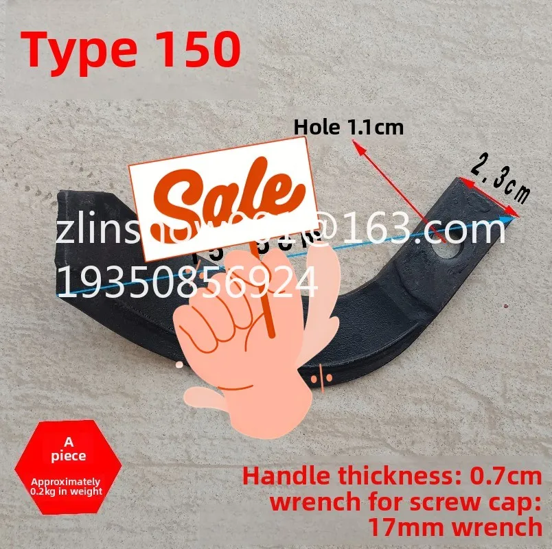 Micro-tiller accessories Rotary tiller Blade Turning Soil Rotary tiller Blade Cultivator Trencher