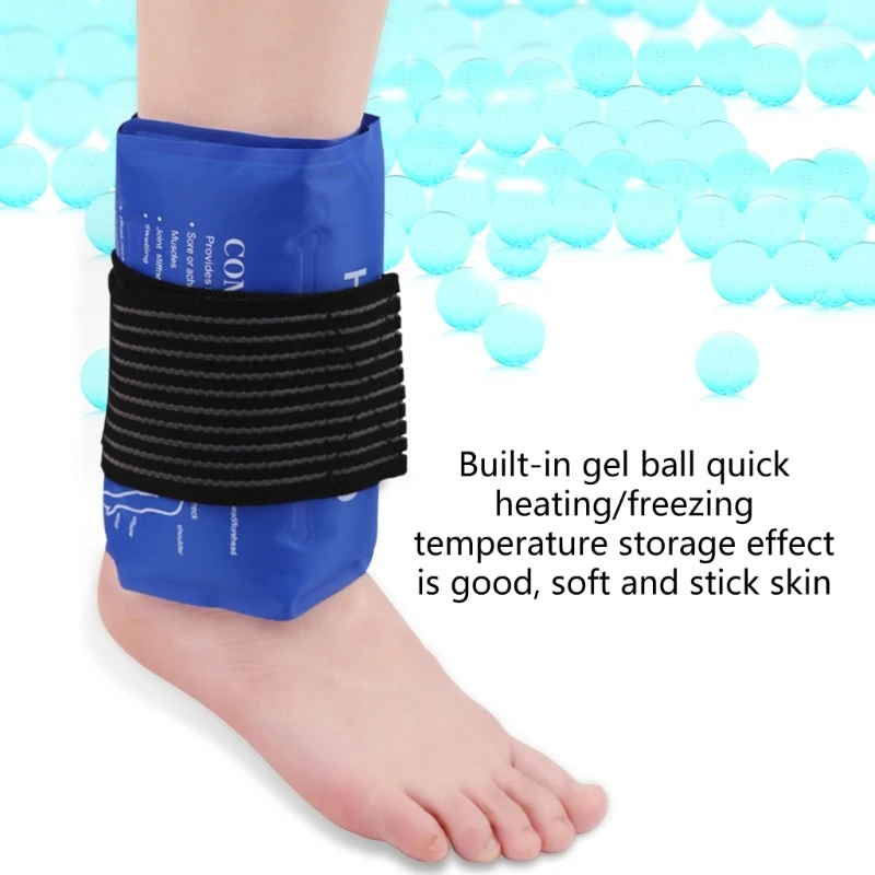 Ice Pack for Injuries Reusable-Hot and Cold Gel Pack for Shoulder,Knee,Back,Ankle,Arm Discomfort-Sport-Therapy Recovery