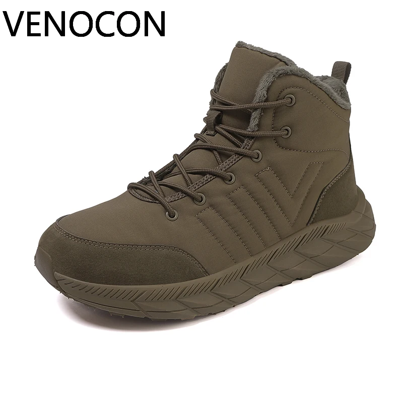 VENOCON Barefoot Ball Extra Wide ToeBox Shoes Men Women Minimalist Winter Snow Thermal Plush Feet Boots Sneakers Footwear Man