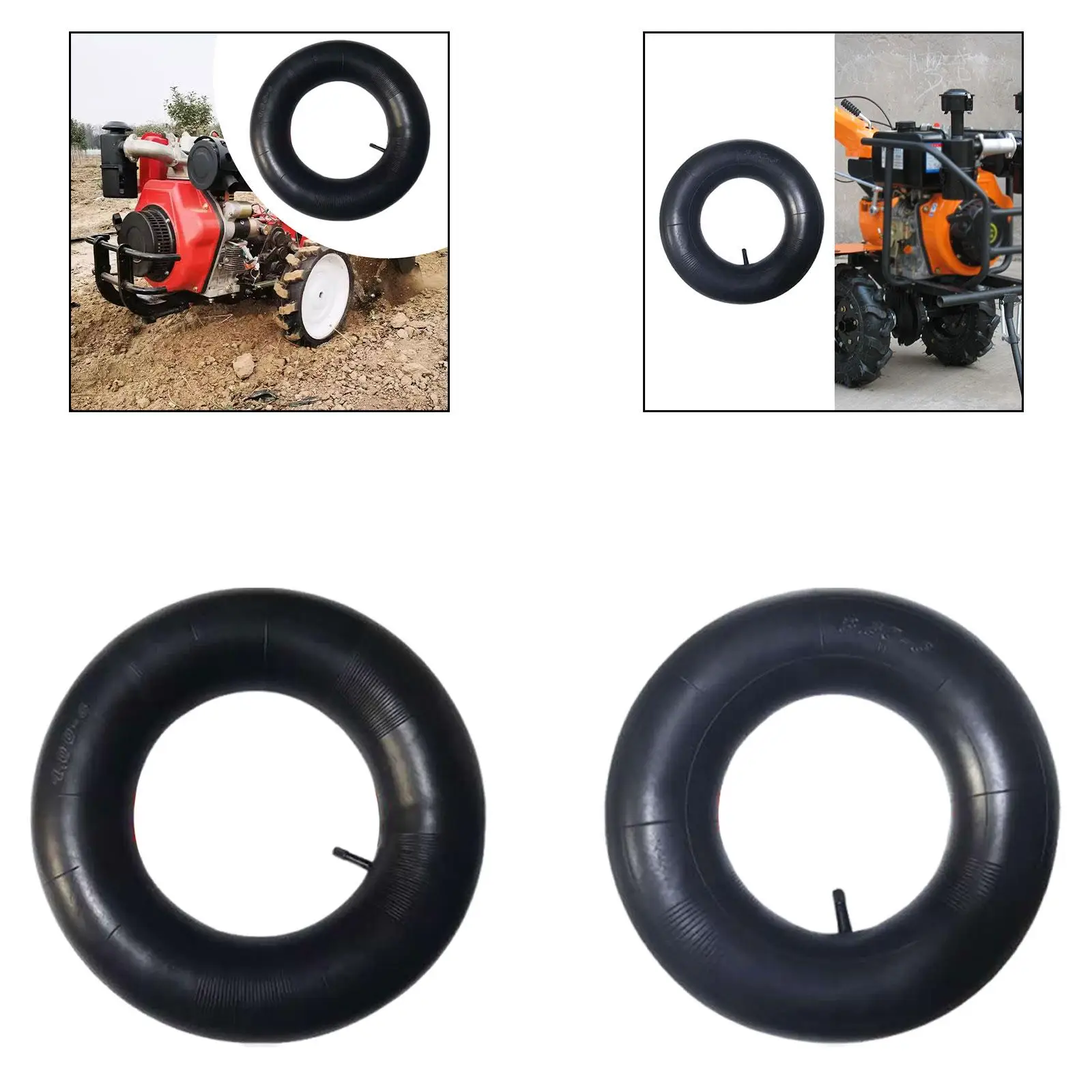 

Agriculture Tiller Tire Tube Micro Tiller Rubber Wheel Tube Easy to Install