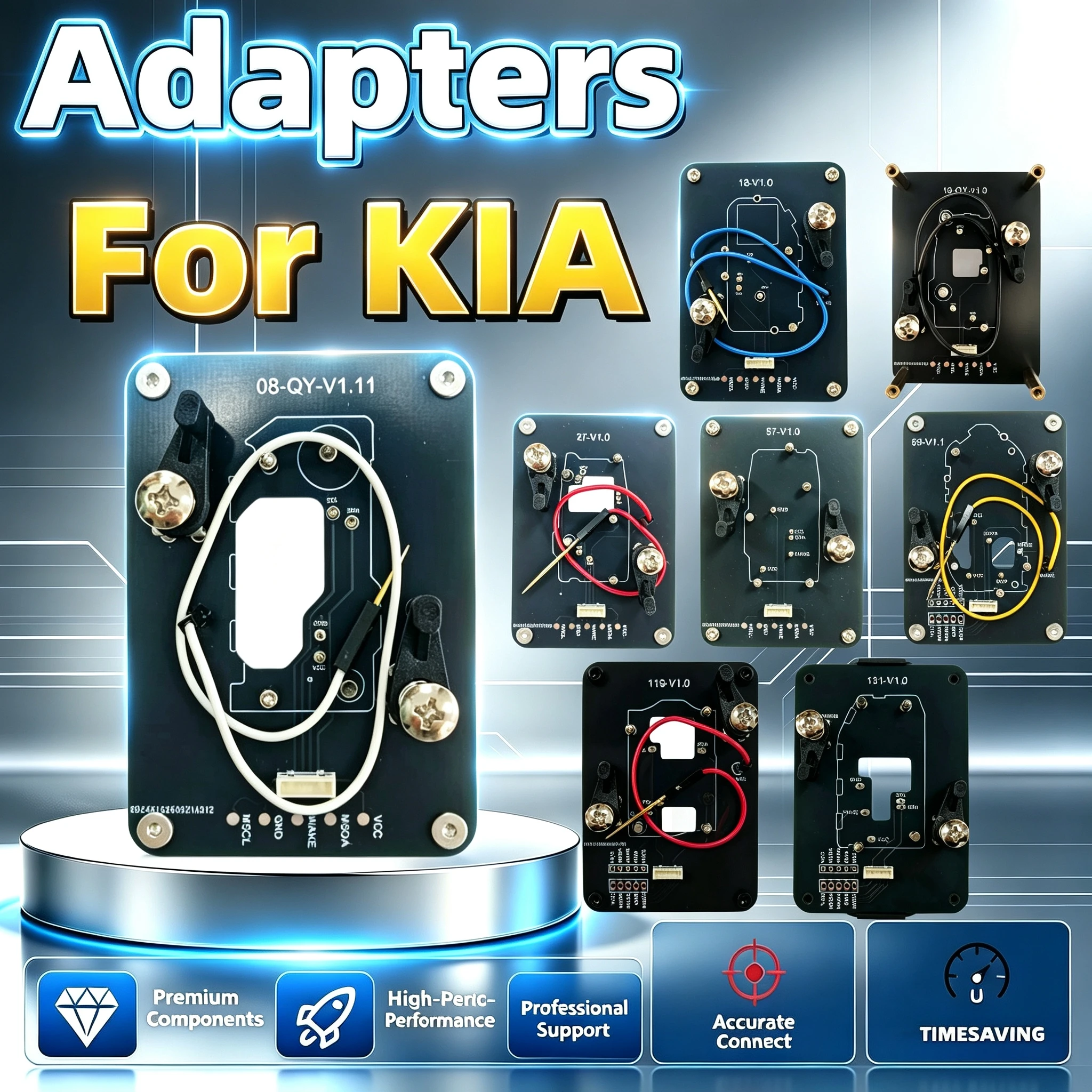 Mckb08/18/19/27/57/59/119/131/132/133/134/135/136... Adapters, Suitable for Kia Smart Remote Keys, Compatible with Nxp Killer Kd Xhorse... Devices, No Welding Required for Reading, Writing, and Cloning