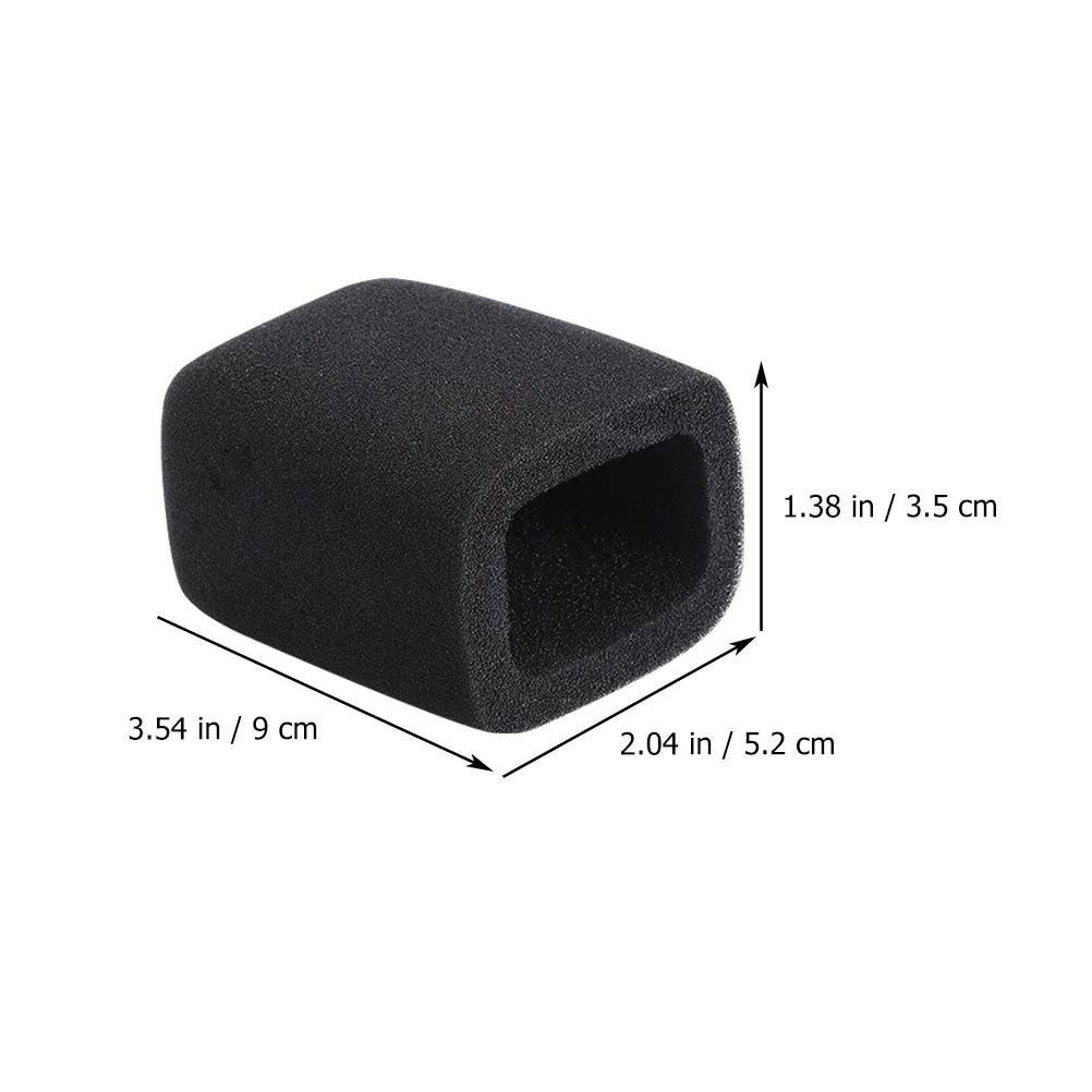 2 ชิ้นไมโครโฟนฟองน้ําคลิปขนาดใหญ่ Pop Filter กระจกไมโครโฟนอุปกรณ์ Universal