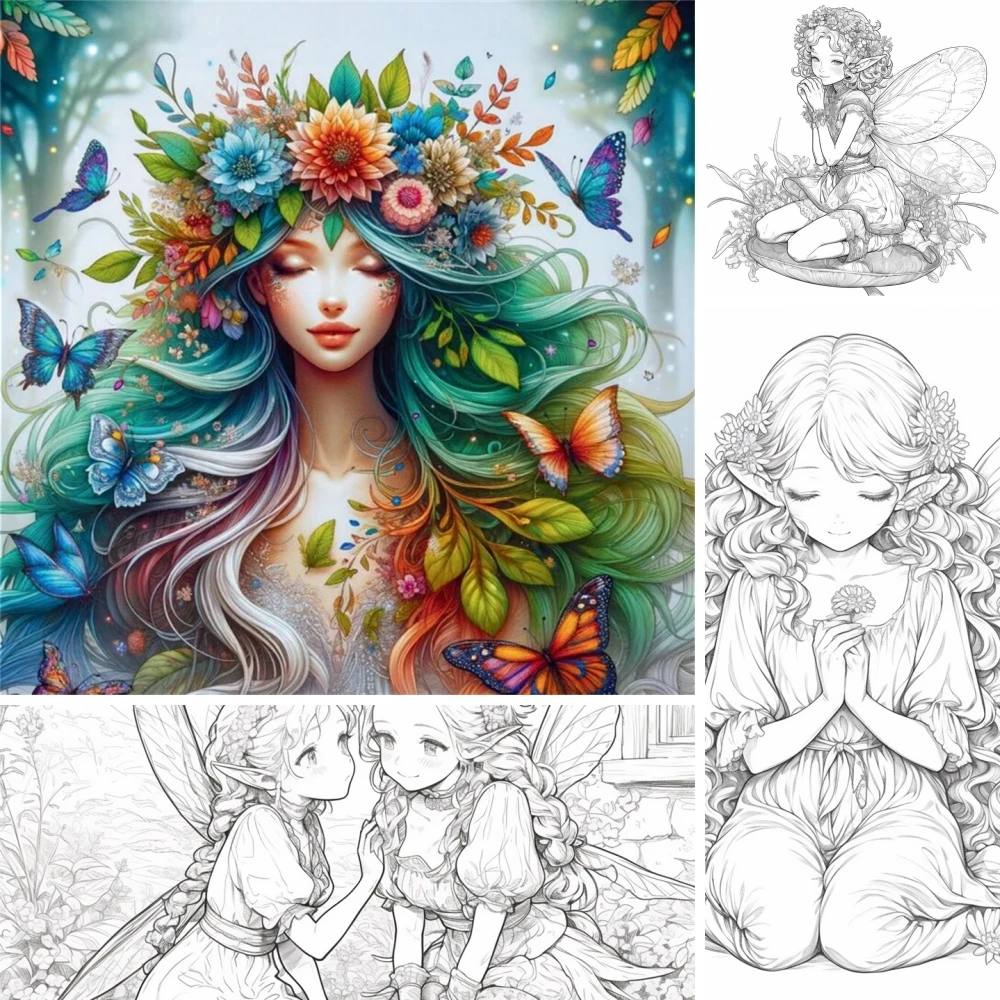 1pc Art Coloring Book Original Upgraded Paper 70g/sqm 22pcs Single Pages Coloring Books Gift For Holiday Birthday Party