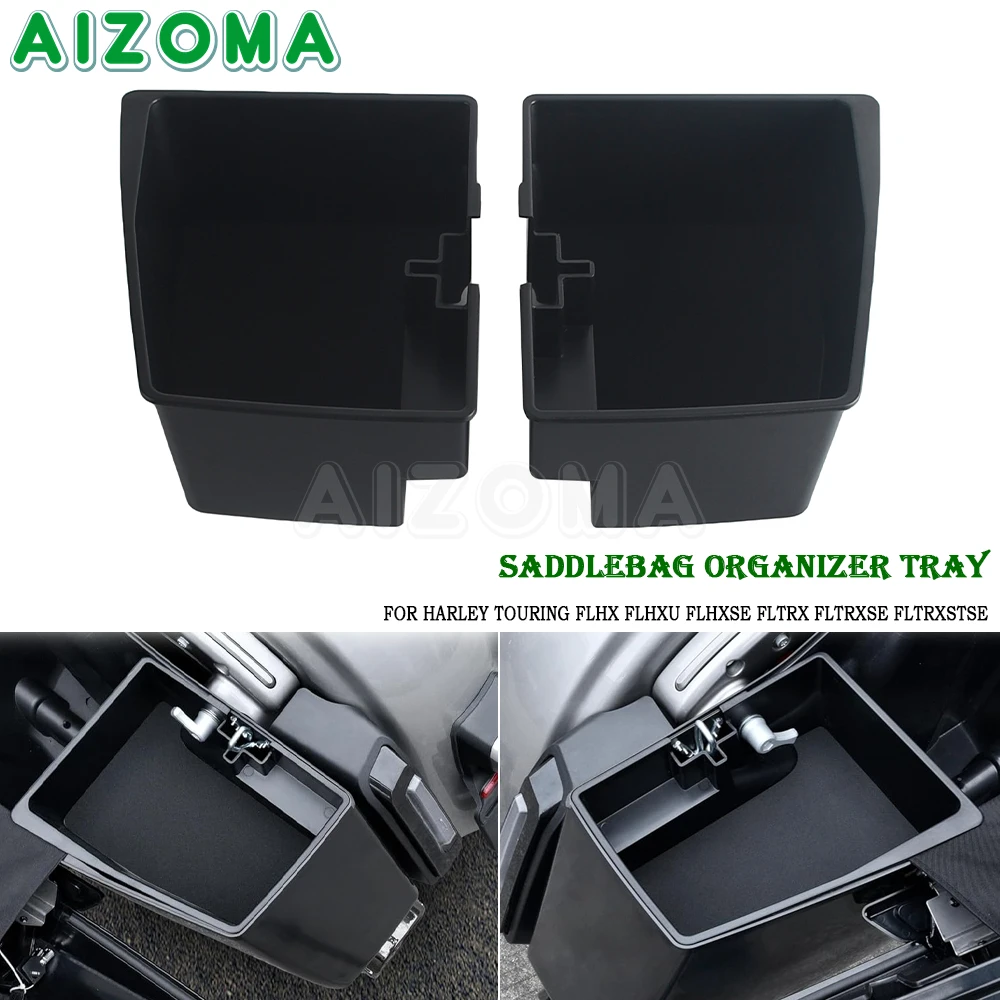 

Motorcycle Hard Saddlebag Organizer Tray For Harley Touring Street Road Glide FLHX FLHXU FLHXSE FLTRX FLTRXSE FLTRXSTSE 2023-Up